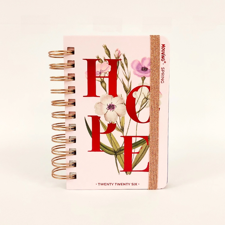 Agenda Mooving 2026 Spring Hope 10x15 cm Dia por Pagina con Espiral Art.1403128
